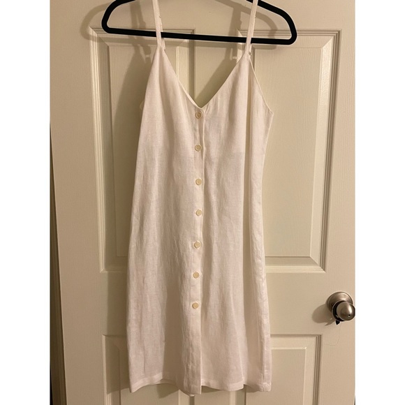 Reformation | Dresses | Reformation Button Down White Linen Dress Xs |  Poshmark